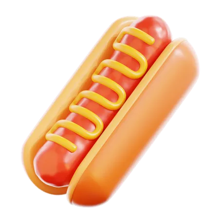 Cachorro-quente  3D Icon