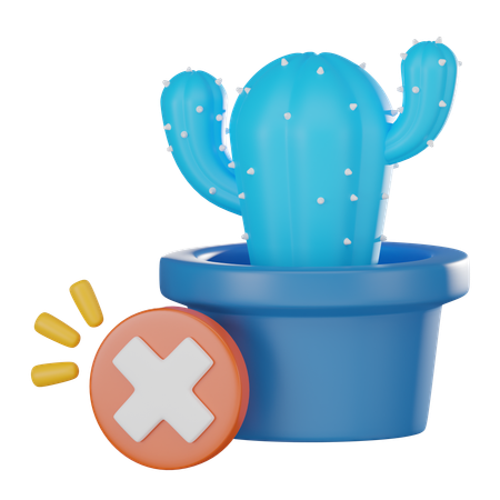 Planta de cacto  3D Icon