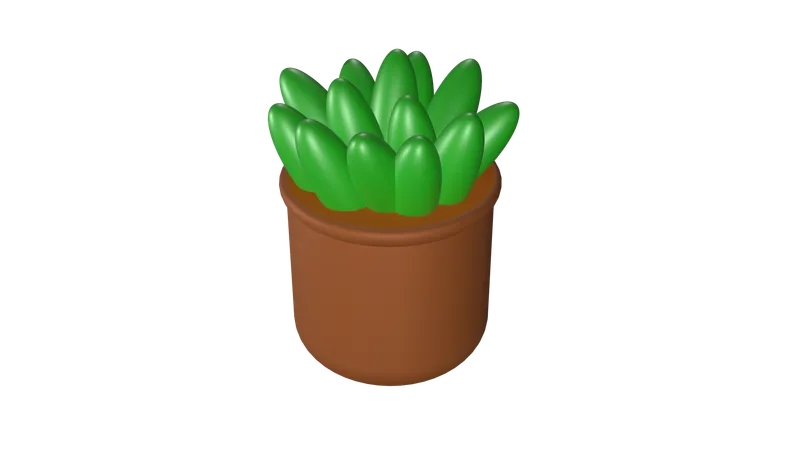 Planta de cacto  3D Icon