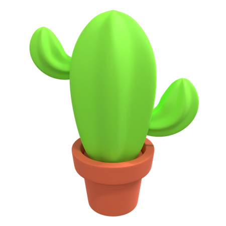 Planta de cacto  3D Illustration