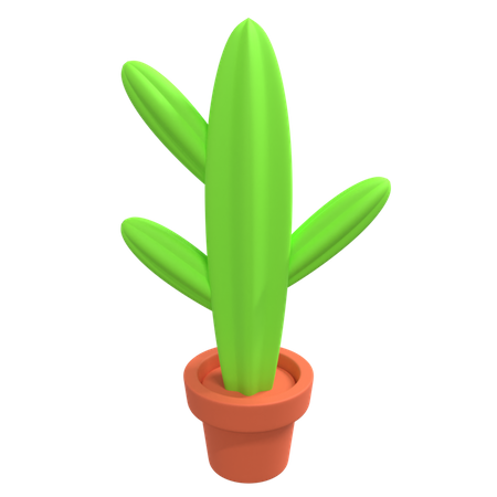 Planta de cacto  3D Illustration