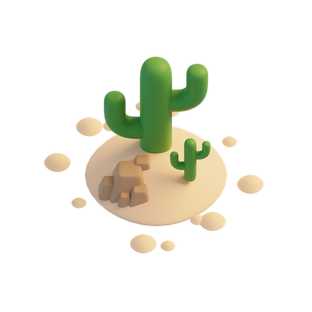 Cactus  3D Icon