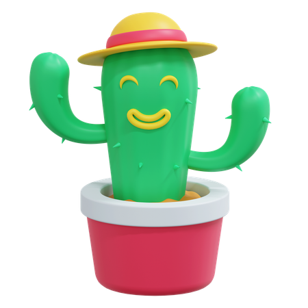 Árbol de cactus  3D Icon