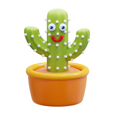 Juguete de cactus parlante que baila  3D Icon