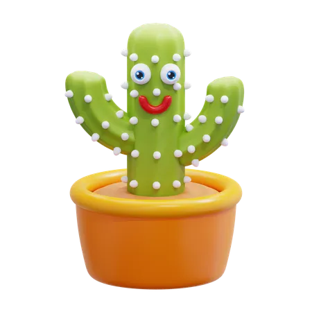 Juguete de cactus parlante que baila  3D Icon