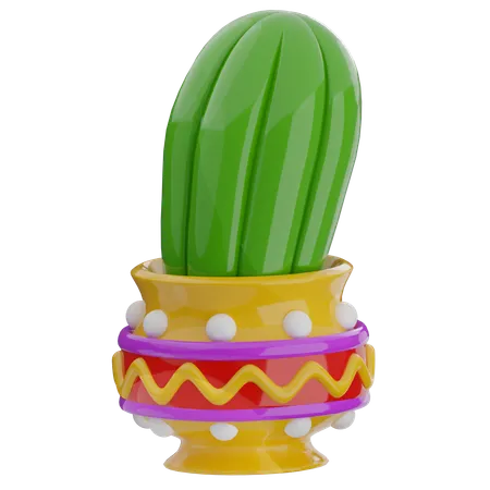 Cactus Jar  3D Icon