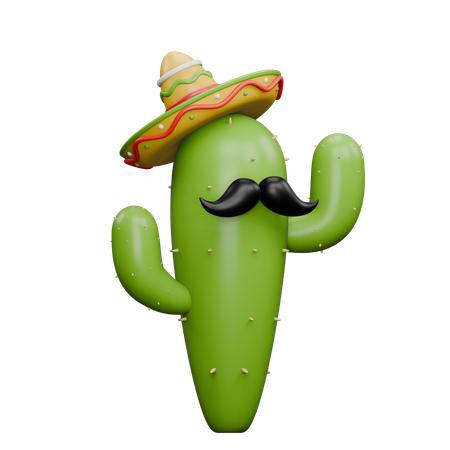 Cactus mexicano  3D Icon