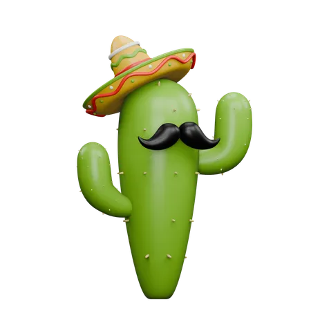 Cactus mexicano  3D Icon