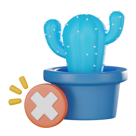 サボテンの植物  3D Icon