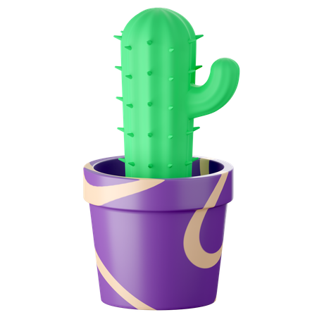 Cactus Plant  3D Icon