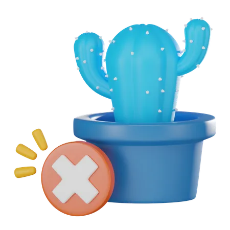 Cactus Plant  3D Icon