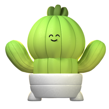 Cactus Plant  3D Icon