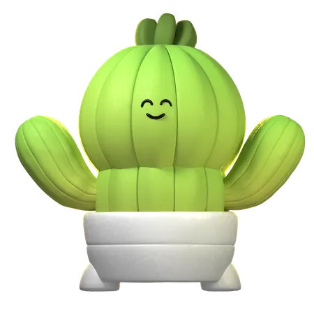 Cactus Plant  3D Icon