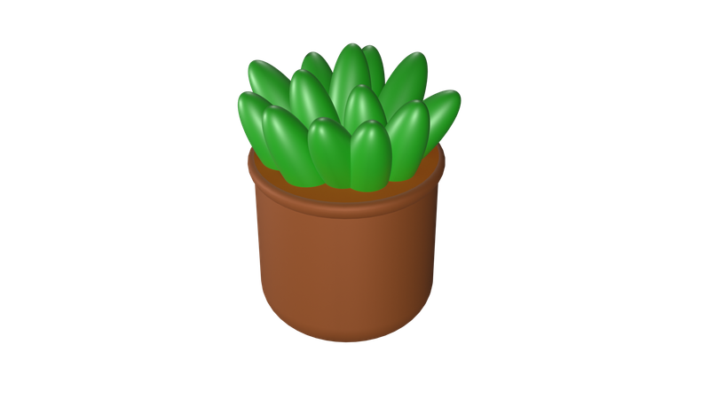 Cactus Plant  3D Icon