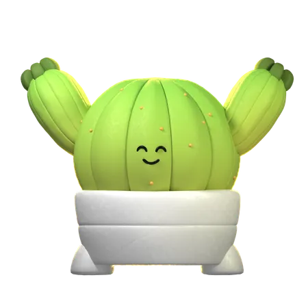 Cactus Plant  3D Icon