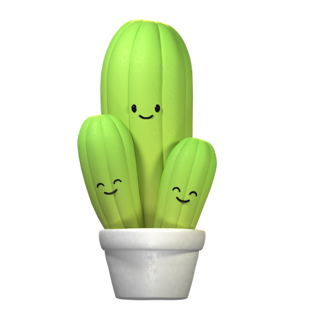 Cactus Plant  3D Icon