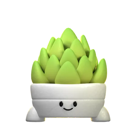 Cactus Plant  3D Icon