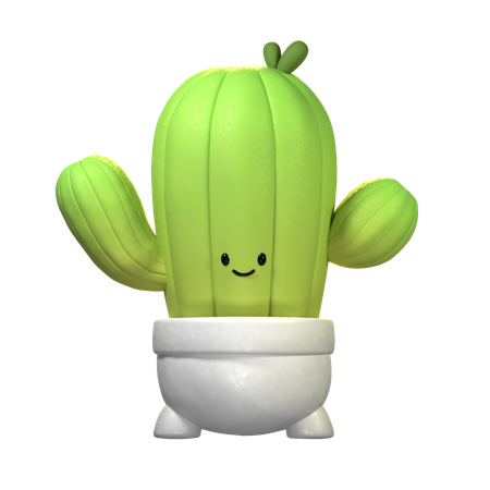 Cactus Plant  3D Icon