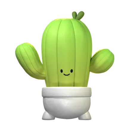 Cactus Plant  3D Icon