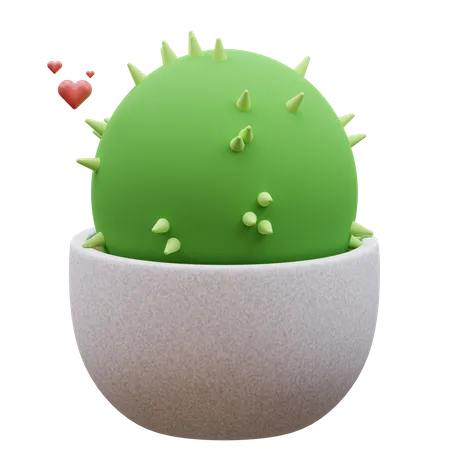 Cactus Plant  3D Icon