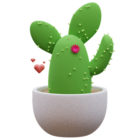 Cactus Plant  3D Icon