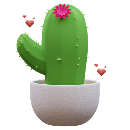 Cactus Plant  3D Icon