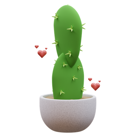 Cactus Plant  3D Icon