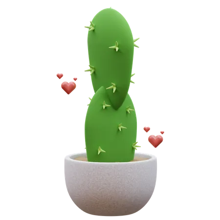 Cactus Plant  3D Icon