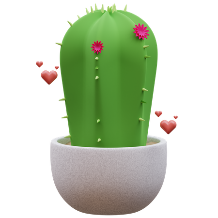 Cactus Plant  3D Icon