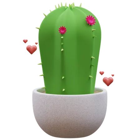 Cactus Plant  3D Icon