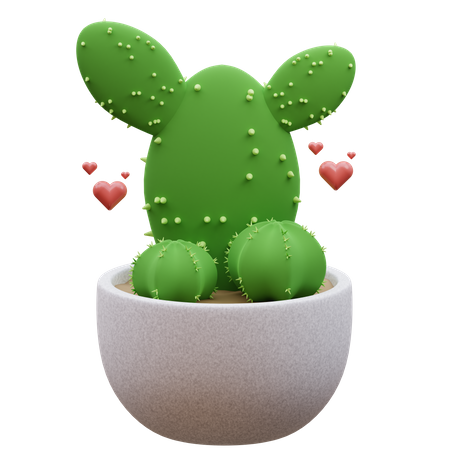 Cactus Plant  3D Icon