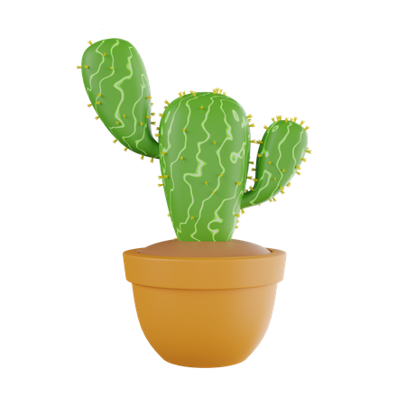 Cactus Plant  3D Icon