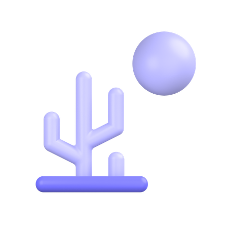 Cactus Plant  3D Icon