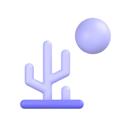 Cactus Plant  3D Icon