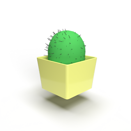 Cactus Plant  3D Illustration