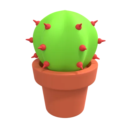 Cactus Plant  3D Illustration