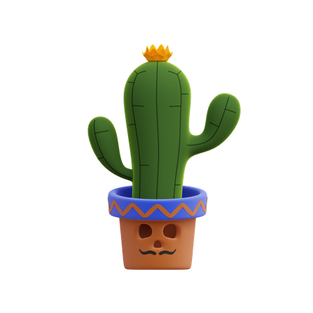 Cactus Plant  3D Illustration