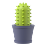 3d cactus logo