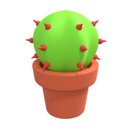 Cactus Plant 3D Illustration