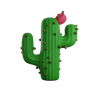 3d cactus emoji