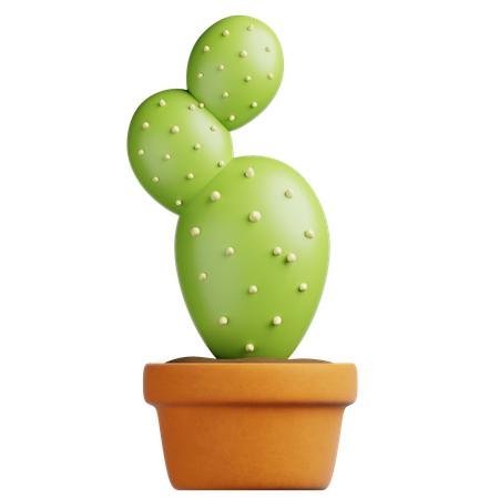 선인장 냄비  3D Icon