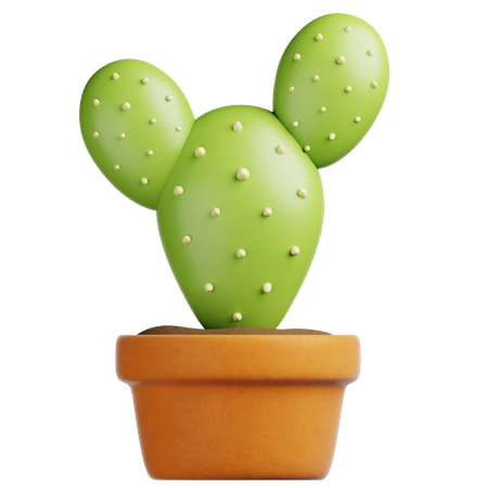 선인장 냄비  3D Icon
