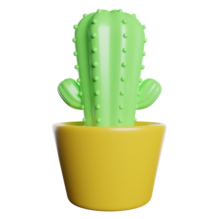 Cactus Pot  3D Icon