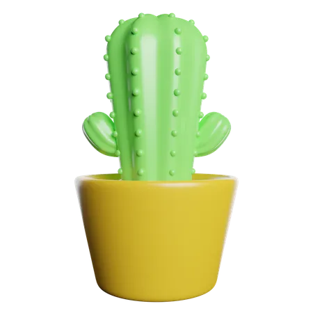 Cactus Pot  3D Icon