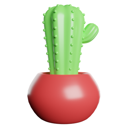 Cactus Pot  3D Icon