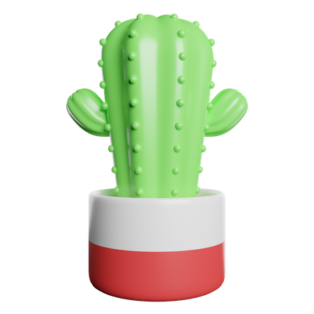 Cactus Pot  3D Icon