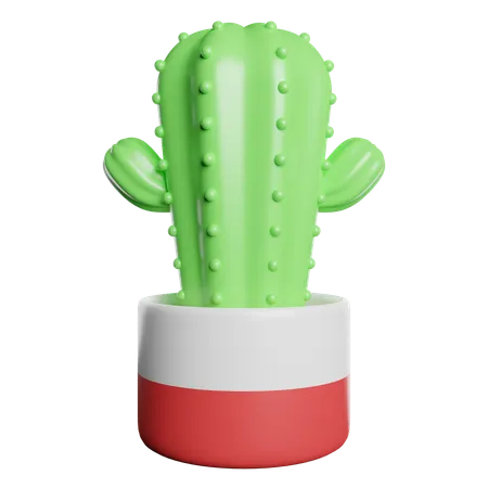 Cactus Pot  3D Icon