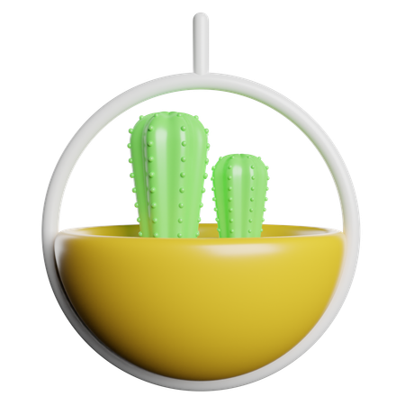 Cactus Pot  3D Icon