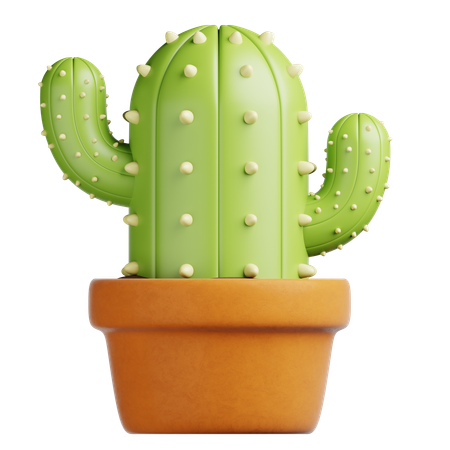 Cactus Pot  3D Icon