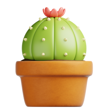 Cactus Pot  3D Icon